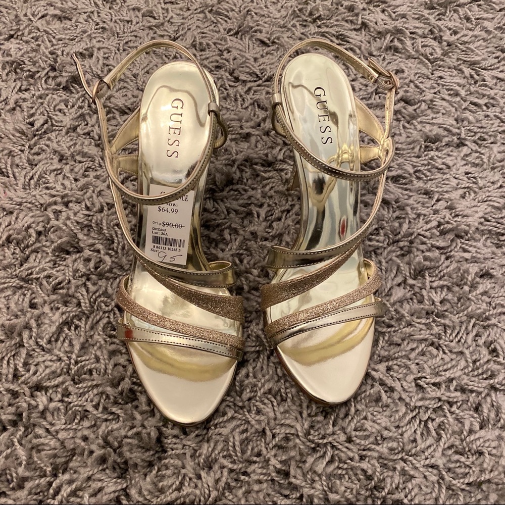 Guess Gwodana Gold Heels
